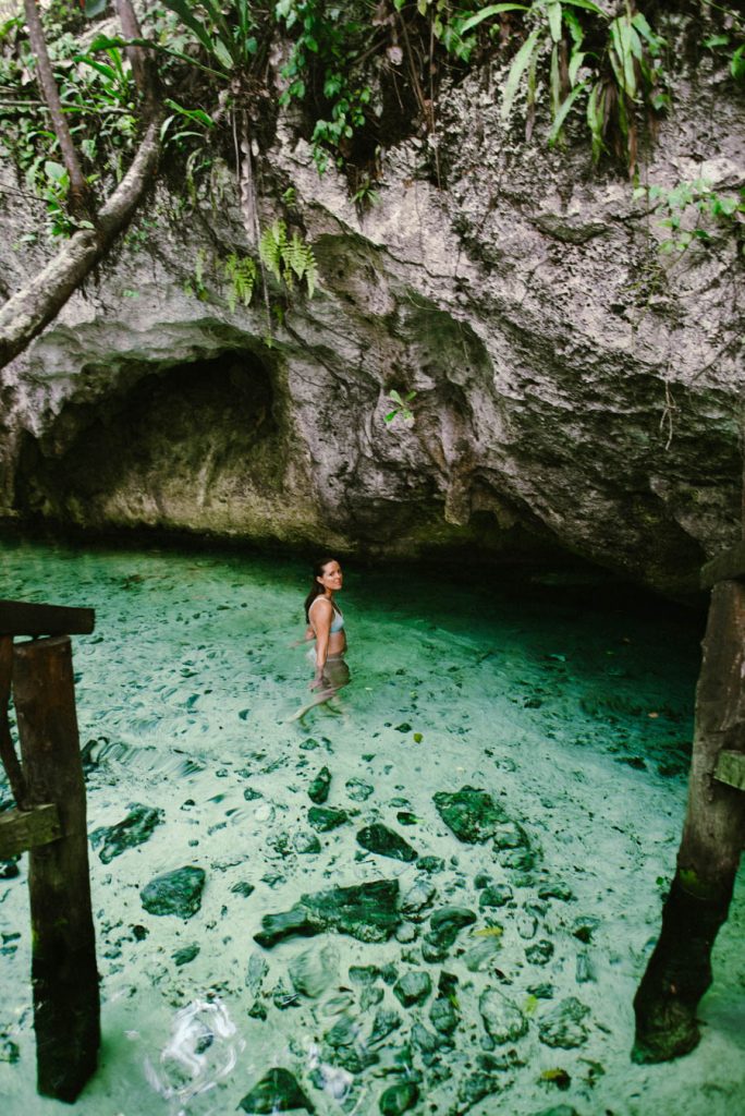 The Gran Cenote in Tulum is one of the best photo spots in Tulum. It should be on any list of what to do and see in Tulum. The best part is that the Gran Cenote is easy to get to from Tulum, making it great for Instagram photos
