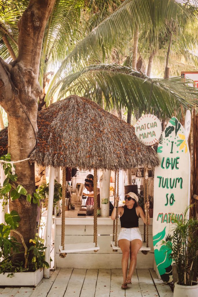 Matcha Mama is one of the best photo spots in Tulum. It's also one of the easiest instagram locations in Tulum. Find out how to get to Matcha Mama and how to take an amazing instagram photo.