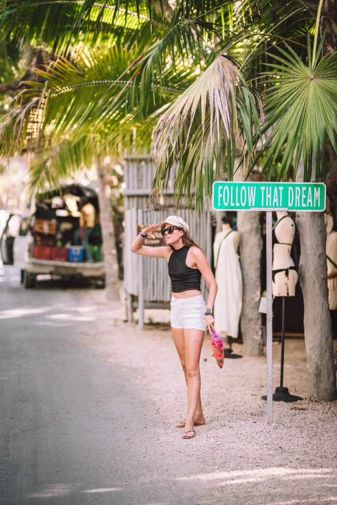 Have some fun in Tulum and grab some photos at the Follow That Dream sign. The best photo locations in Tulum should also be easy.